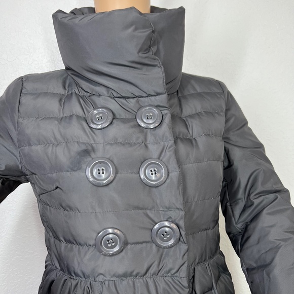 Betsey Johnson Down Jacket, Knee length double breasted button detailing XS Grey - Picture 8 of 16